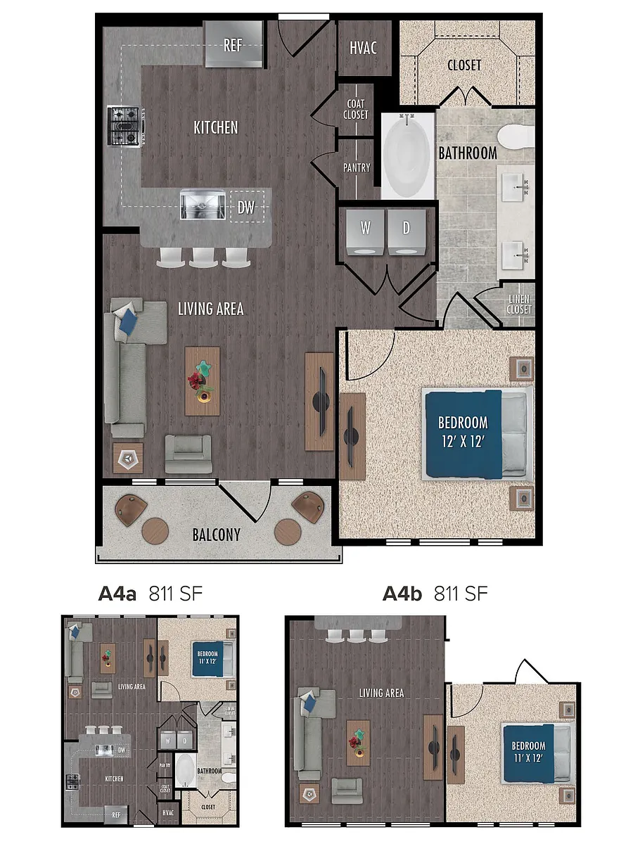 Floor plan A4-1X1