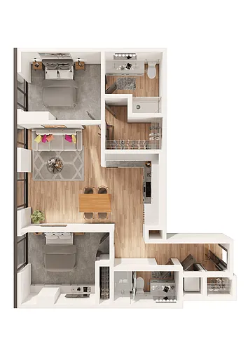 Floor plan C07 Type A