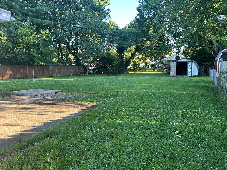 Backyard and shed