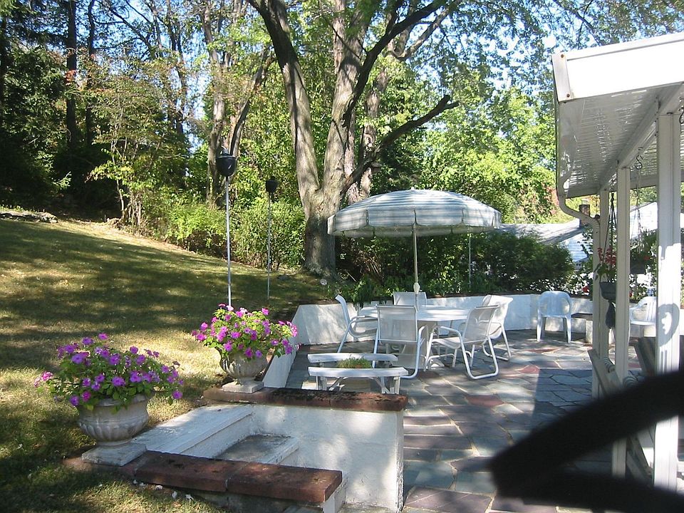 huge slate patio