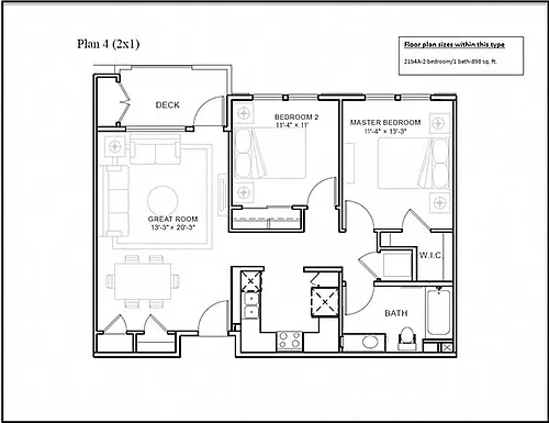 Floor plan Plan 4