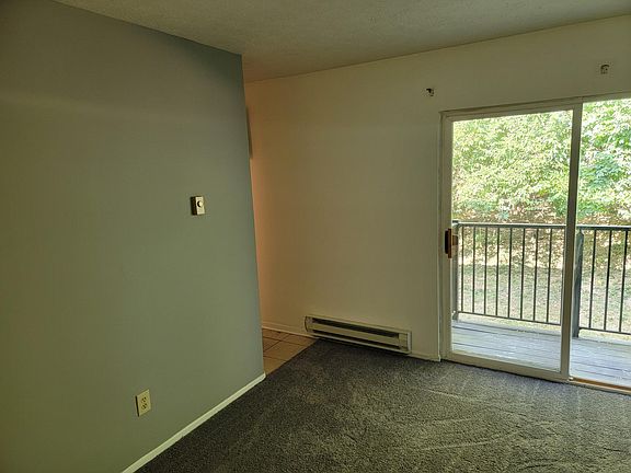 Livingroom with balcony/woods