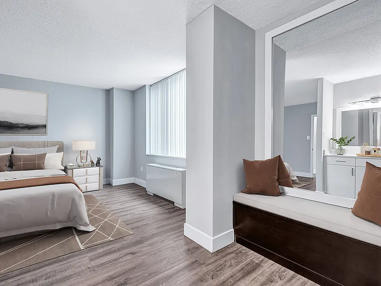 Bedrooms with Built-in Mirror Options