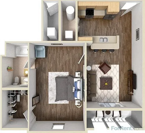 Floor plan Regency Springs - 1 Bed Grand