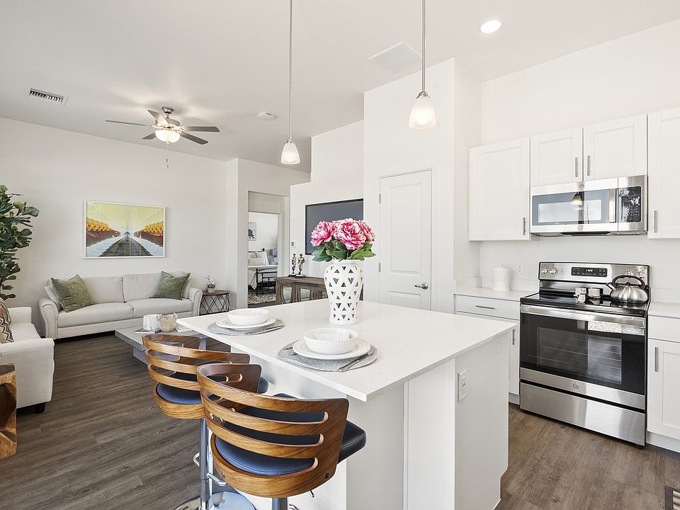 Two Bedroom Tortolita Floorplan Kitchen and Living Room