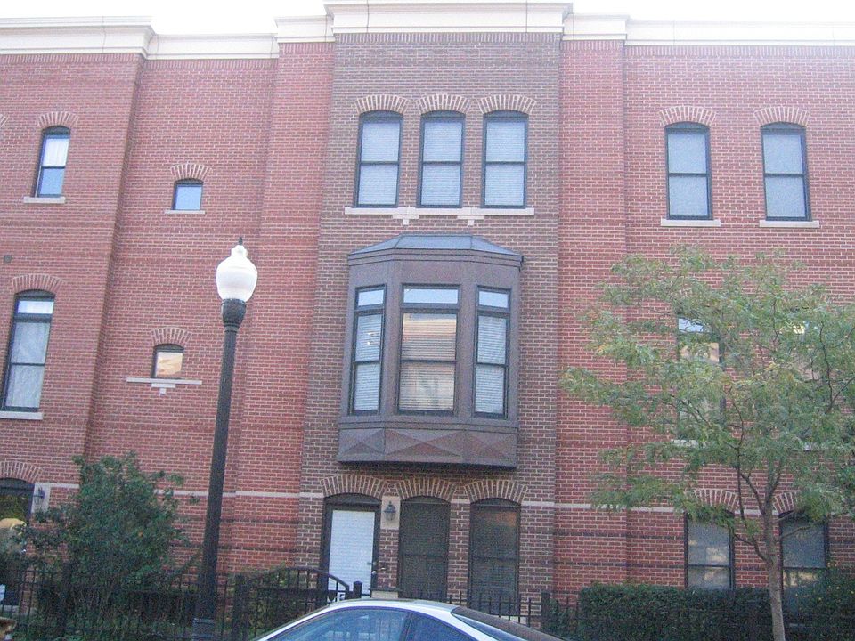 The front of the townhouse
