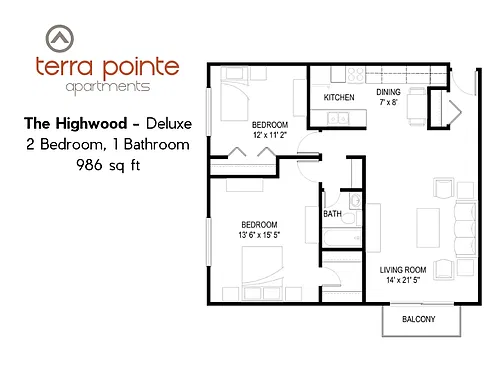 Floor plan The Highwood - Deluxe