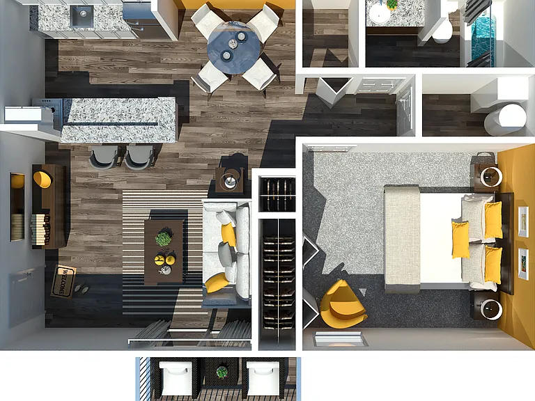 1 Bedroom 705 1 Bedroom 705