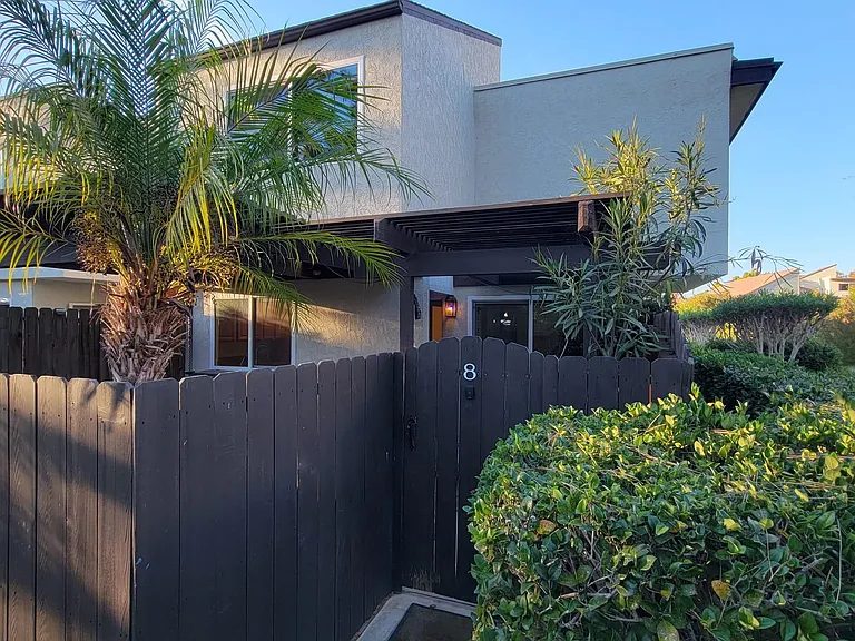 The patio has a trellis. You are welcome to bring your plants.