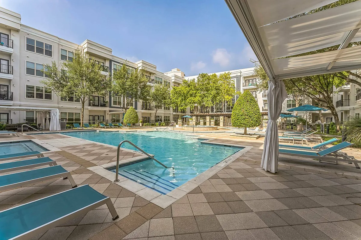 Photo 2 of 35 - Addison Keller Springs - Addison, TX Enjoy luxury living with our stunning resort-style pool at Addison Keller Springs in Addison, TX - Addison Keller Springs