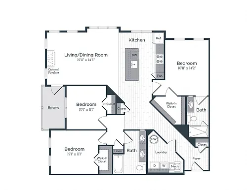 Floor plan F1 - The Refinery
