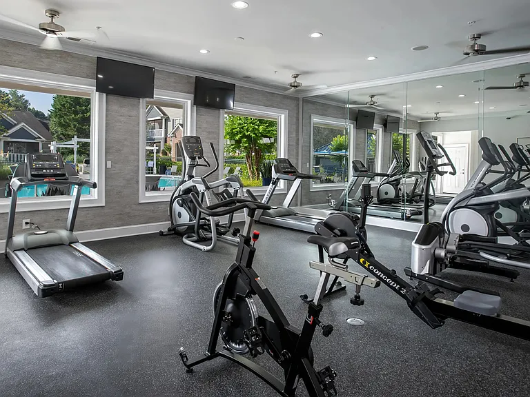 Explore a cutting-edge workout facility featuring state-of-the-art equipment for a full-body fitness journey.