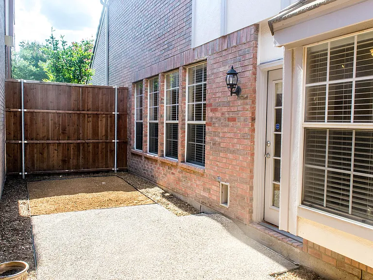 Looking west in Private Patio