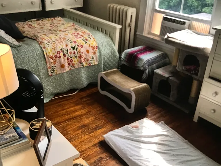Large bedroom with lots of storage