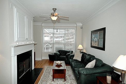 Living Area with Fireplace