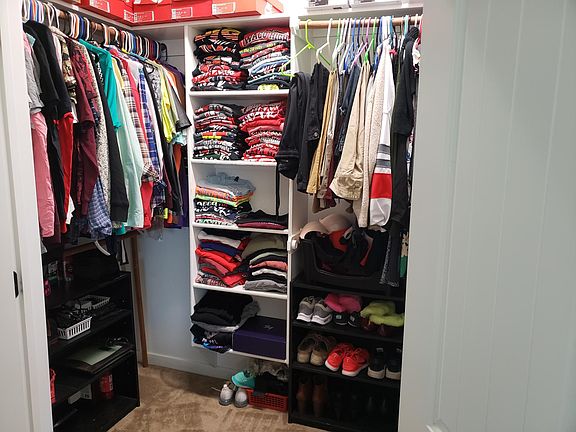 Large walk-in master closet