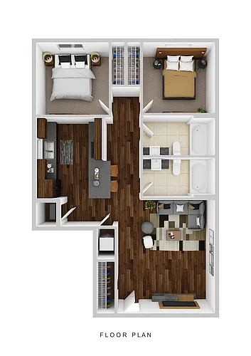 Floor plan Two Bedroom