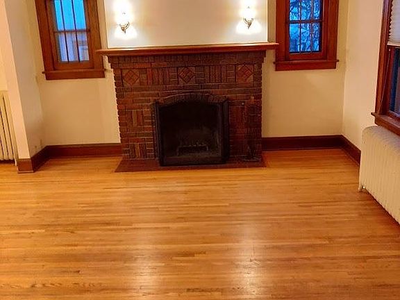 Living room fireplace