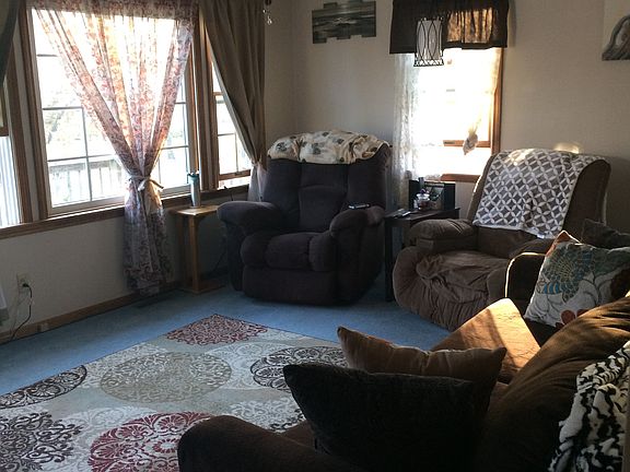 Living room from the interior hallway