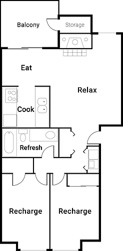 Floor plan 2X1 C