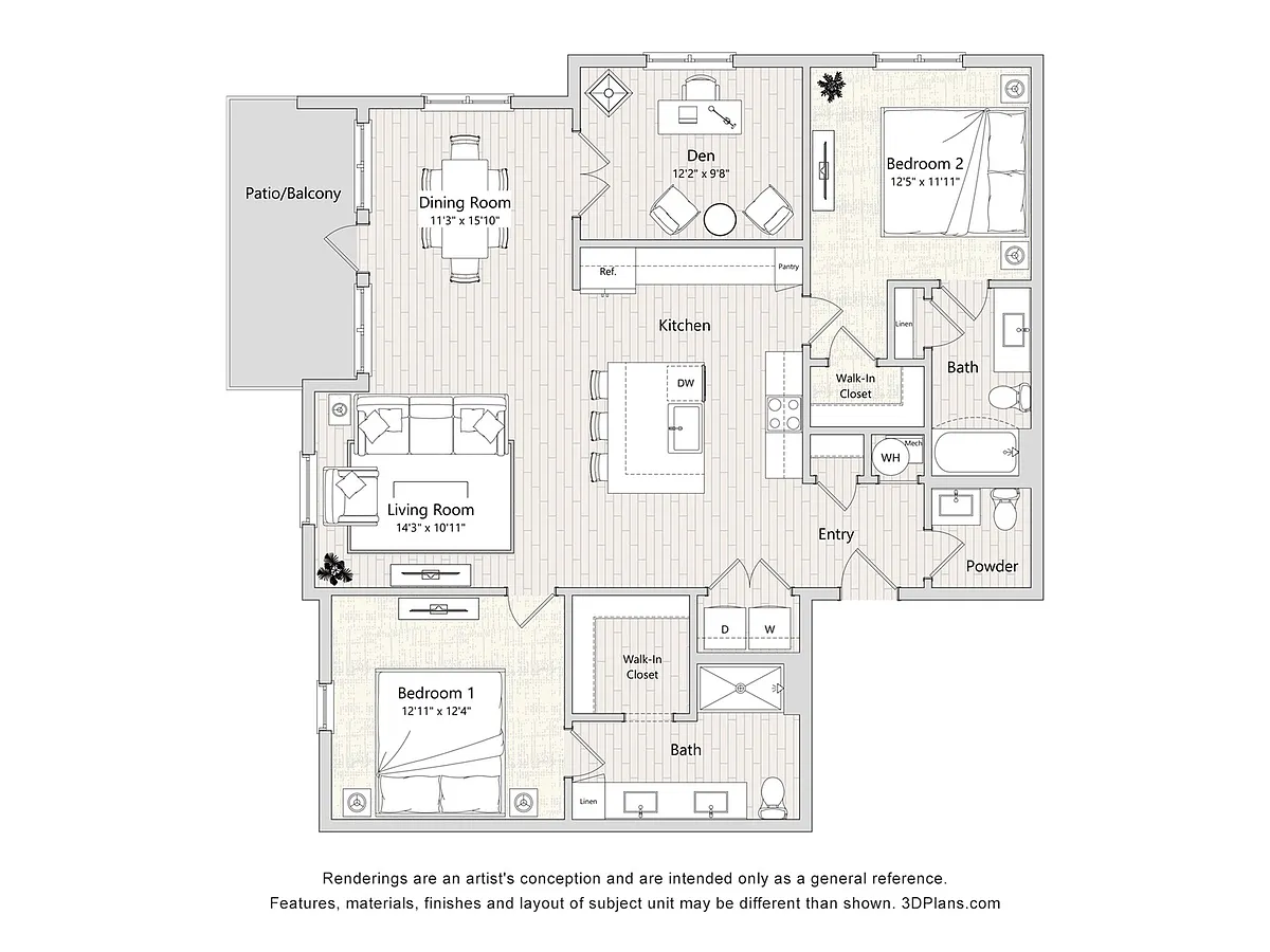 Floor plan D1