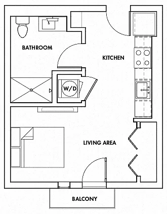 Floor plan Studio C Fedora
