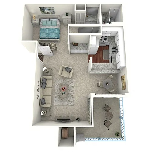Floor plan Studio Plan A