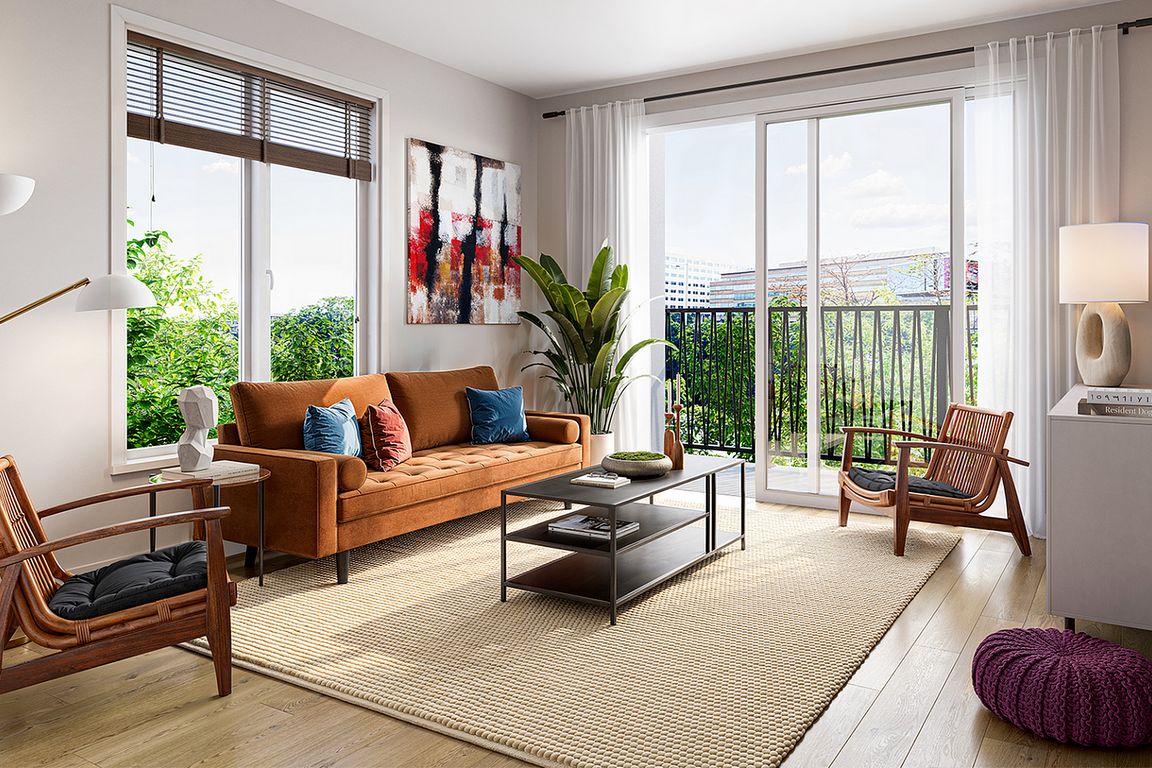 Experience the elegance of chic urban living with this beautifully styled living room.