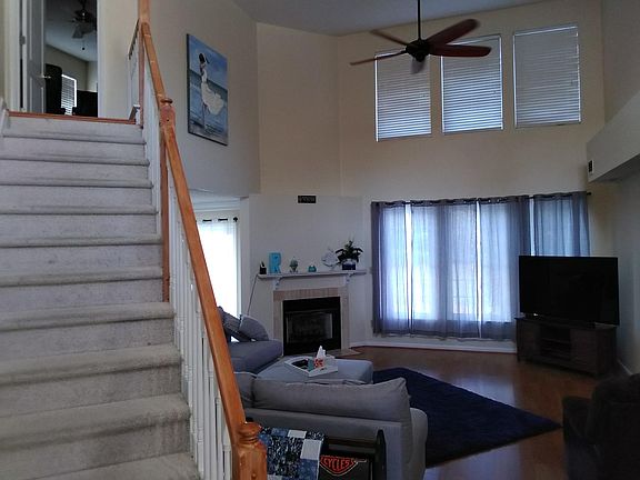 view from front door to living room