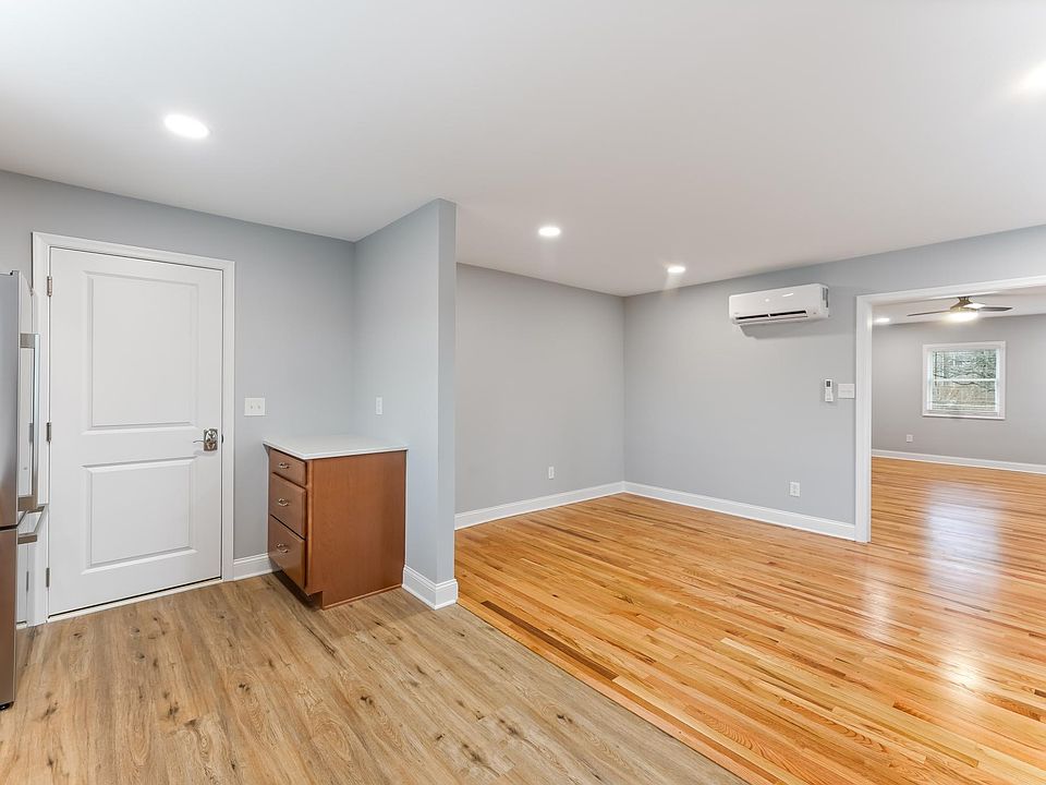 Open floor plan--looking from the kitchen through the dining room into the living room