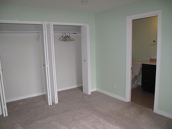 Large closet space in bedroom.
