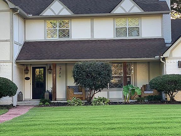 Freshly painted brick 