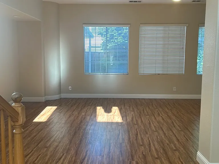 Spacious formal living room, freshly painted interiors