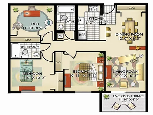 Floor plan Model A1