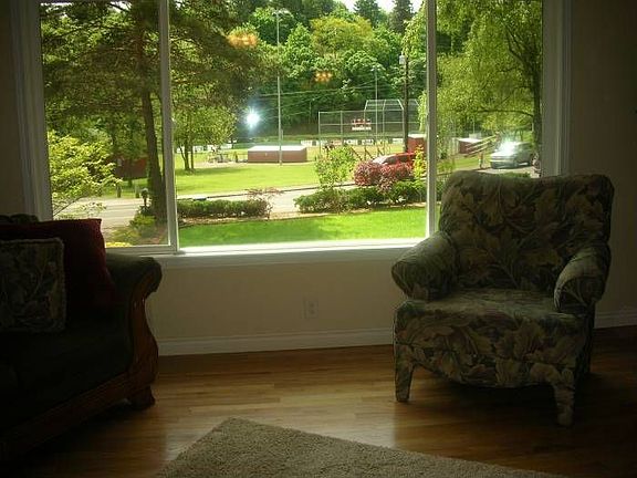 View across city park