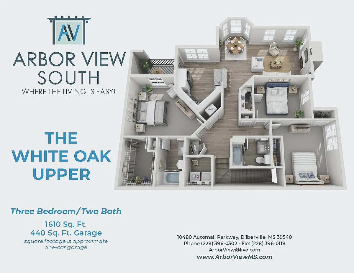 Floor plan The White Oak Upper