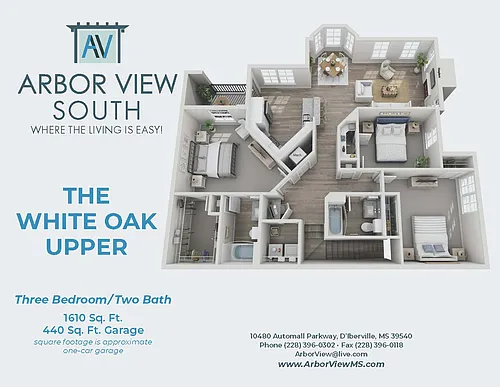 Floor plan The White Oak Upper