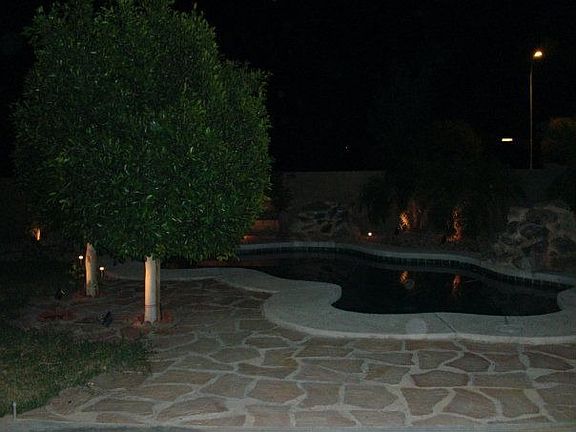 Pool at night