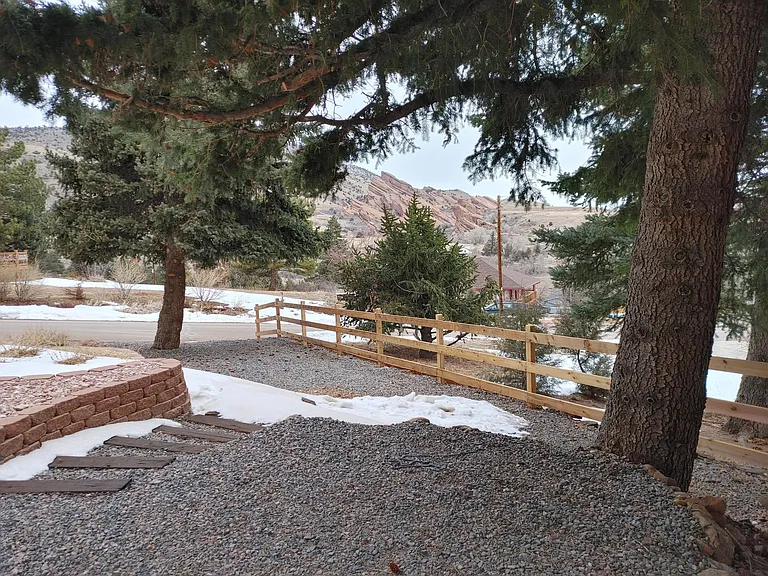Walkway to entry door