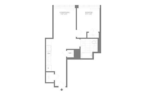 Floor plan A5.3 | 1 Bed | 1 Bath