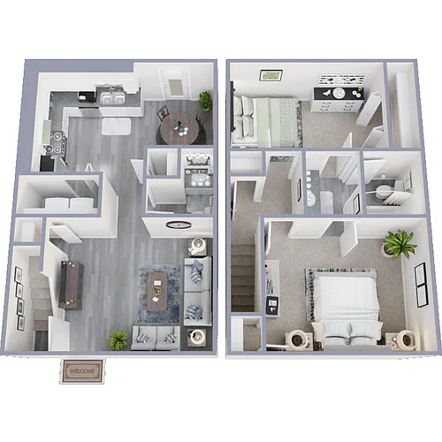 Floor plan Townhome Style