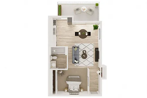 Floor plan Studio A