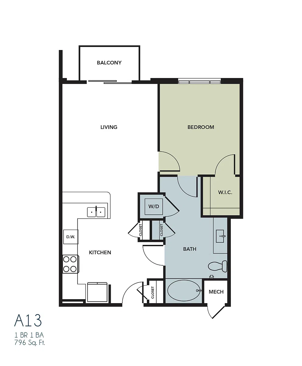 Floor plan A13