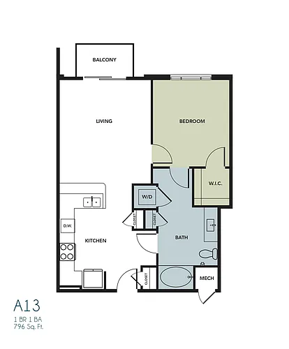 Floor plan A13