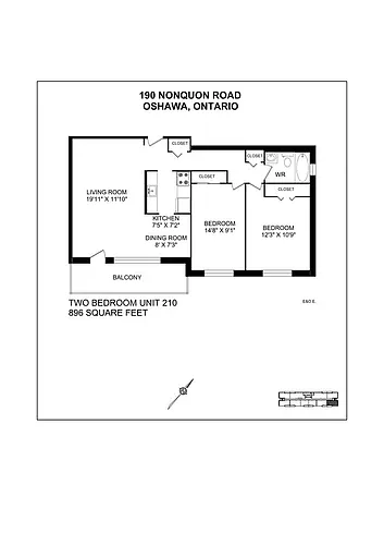 Floor plan 2 Bedroom