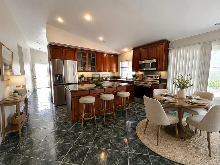 Kitchen with furniture