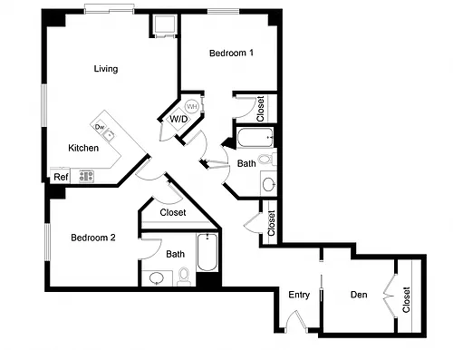 Floor plan Den BD04