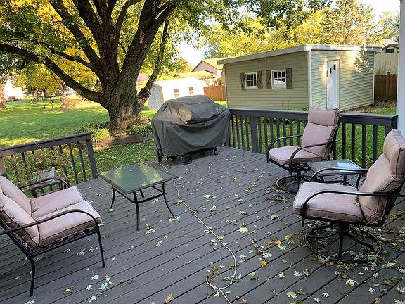 Back Deck and 2 Storage Buildings