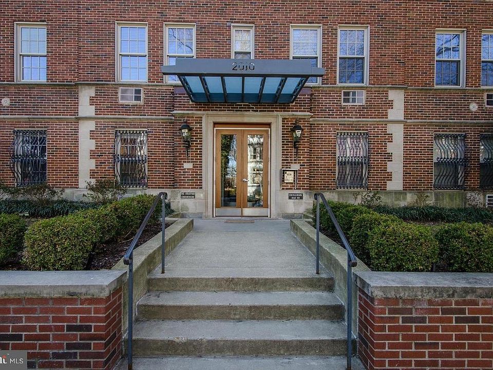 Front door of the building
