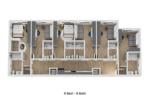 Floor plan Plan F - Private Suite with Free Wifi & Utilities 
